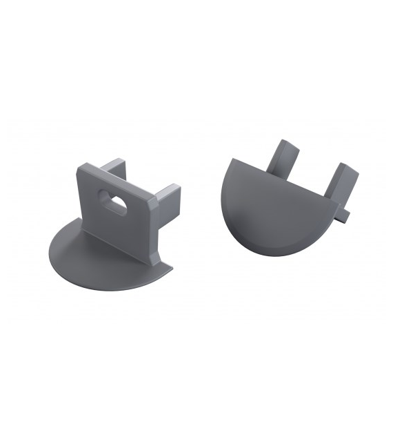 Zaślepka do profilu LUMINES axin srebrna lak. z o.