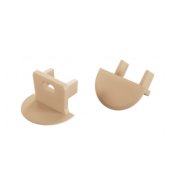 Zaślepka do profilu LUMINES axin RAL1015 z o.