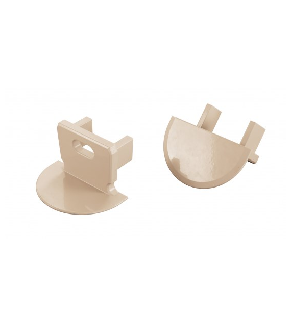 Abdeckung ALU LUMINES axin RAL1015 mit Loch