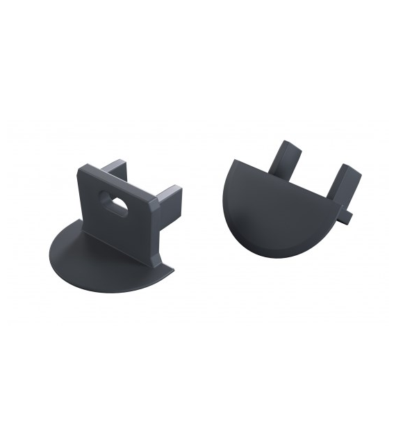 Zaślepka do profilu LUMINES axin RAL7016 z o.