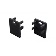 Zaślepka do profilu LUMINES Bruno czarna  z. o.