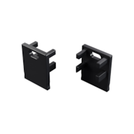 Zaślepka ALU LUMINES Bruno czarna lakierowana z otworem