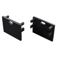 Zaślepka ALU LUMINES Motta czarna lakierowana z otworem