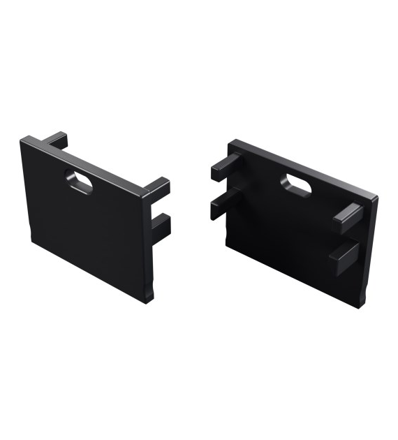 Zaślepka ALU LUMINES Motta czarna lakierowana z otworem