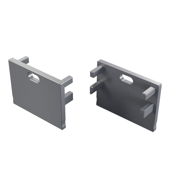 Zaślepka ALU LUMINES Motta srebrny anodowana z otworem