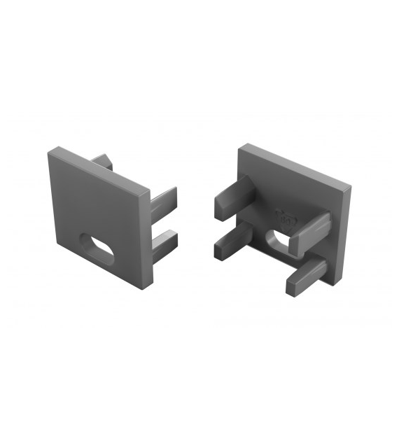 Zaślepka do profilu LUMINES CV szara  z. o.