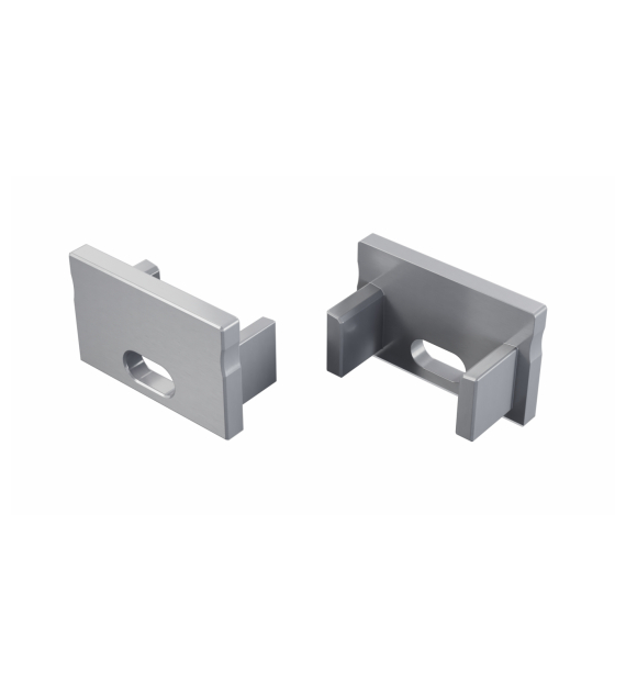 ALU-Endkappe für LED-Profil LUMINES FMN roh mit Loch