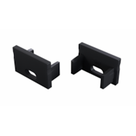 Cap for LED profile LUMINES FMN black with hole