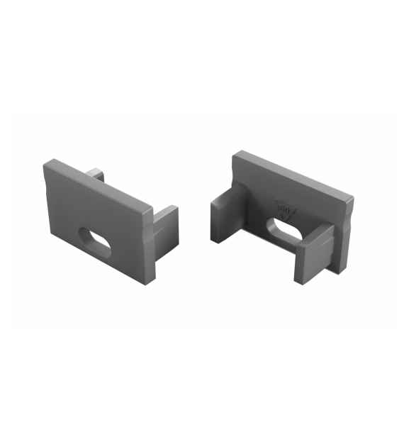 Zaślepka do profilu LED LUMINES FMN szara z otworem