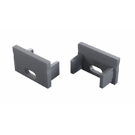 Cap for LUMINES FMN profile silver lacquered with hole