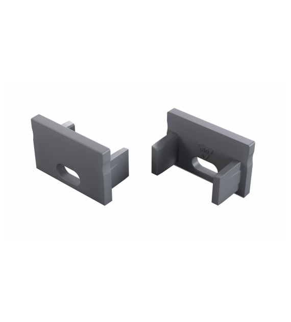 Zaślepka do profilu LUMINES FMN srebrna lakierowana z otworem