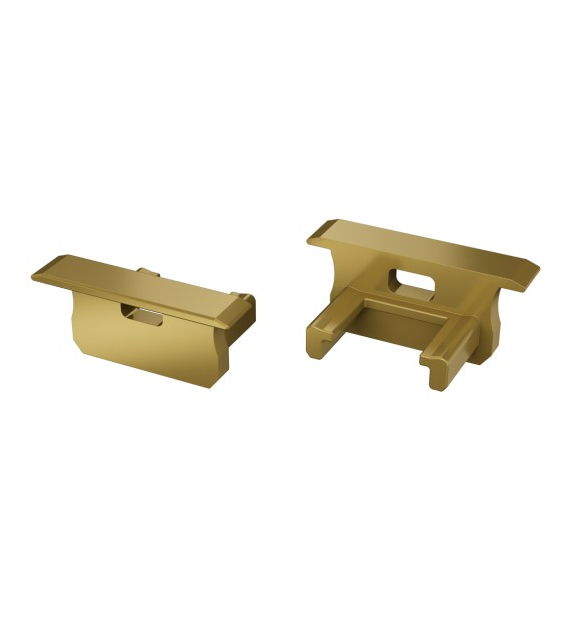 Endkappe für LED-Profil LUMINES B RAL1923 mit Loch