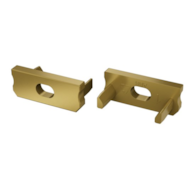 Endkappe für LED-Profil LUMINES D RAL1923 mit Loch