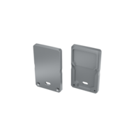 ALU Endkappe LUMINES DILEDA+Tall silber eloxiert mit Loch