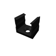 Montagehalter schwarz, hochschwarz