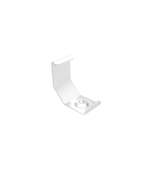 MET-Halter für LUMINES C H Profil weiß lackiert