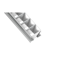 Raster DOUBLE silber 1m