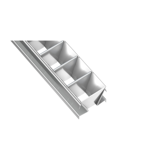 Raster DOUBLE silber 1m