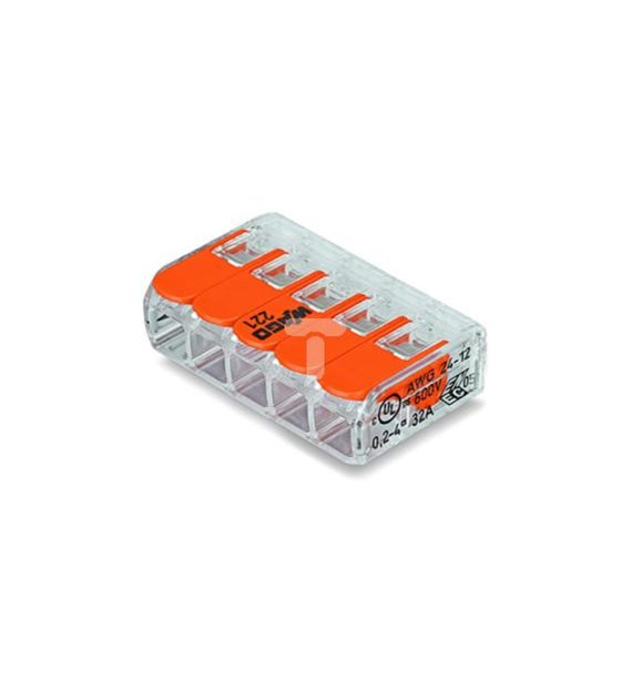 Szybkozłączka WAGO uniwersalna 5X0,2-4mm