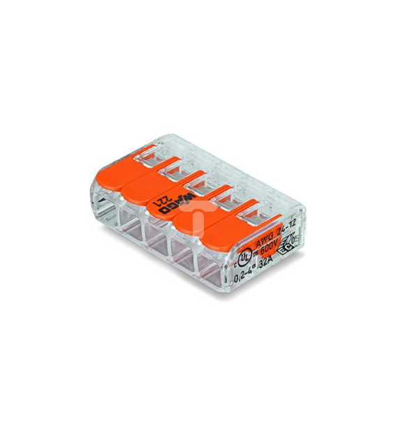 Universal WAGO quick connector 5X0.2-4mm