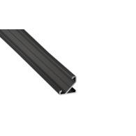 TEKKNI BARDE Set schwarz, mattiertes Glas 2,02 m