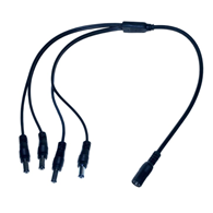 Rozgałęźnik zasilania DC 2,1x5,5 GN/4WT 40 cm