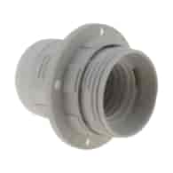 Oprawka E27 z kołnierzem plastik czarna