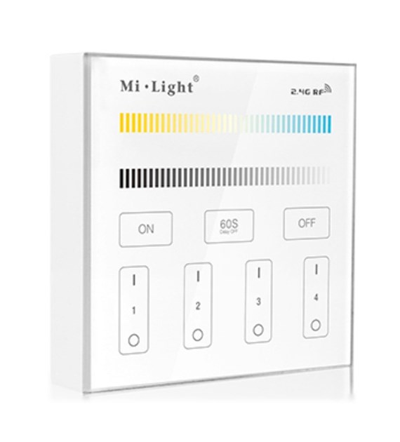 Mi-Light dotykowy panel  naścienny CCT 4-strefy