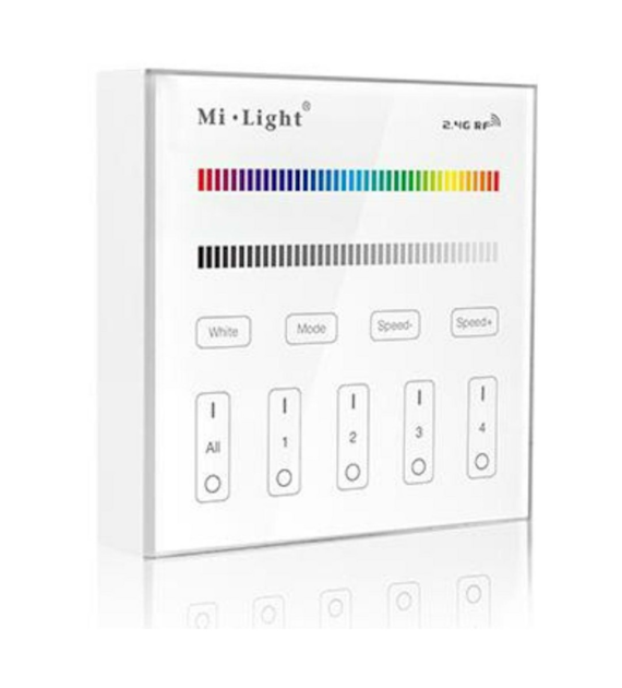 RGB+CCT 4-zone touch wall panel