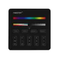 Panel naścienny dotykowy 4-strefowy RGB+CCT czarny