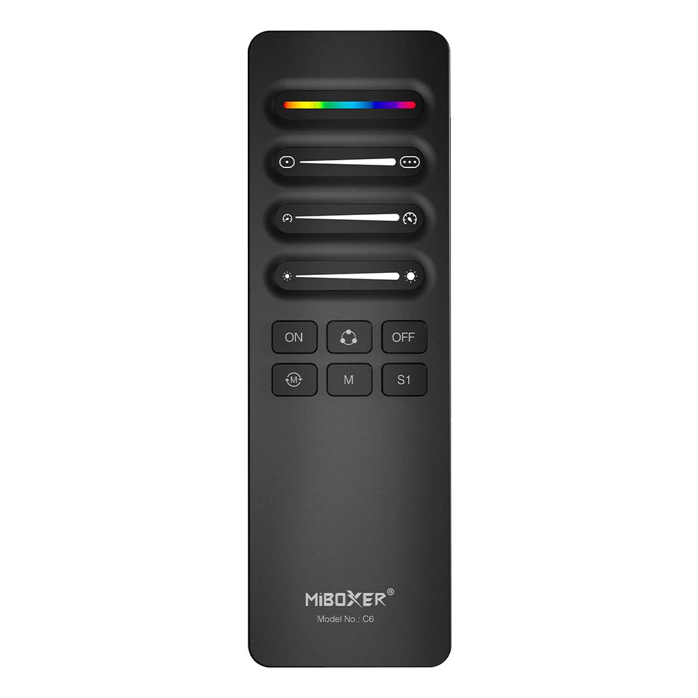 Mi-light Pilot C6 do Taśm LED cyfrowych z uchwytem Magnetycznym czarny