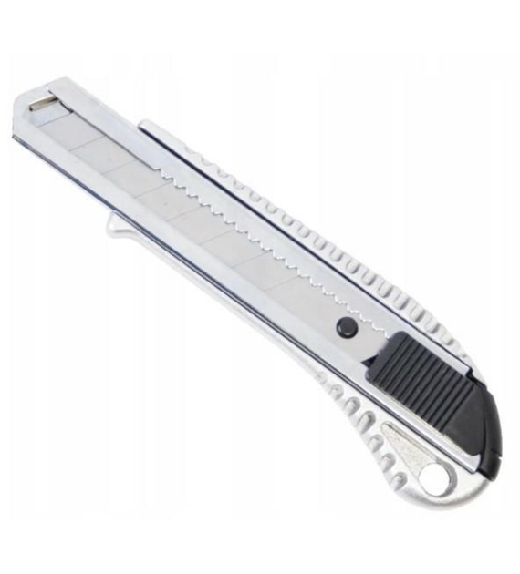 Aluminum wallpaper knife 18mm rubberized