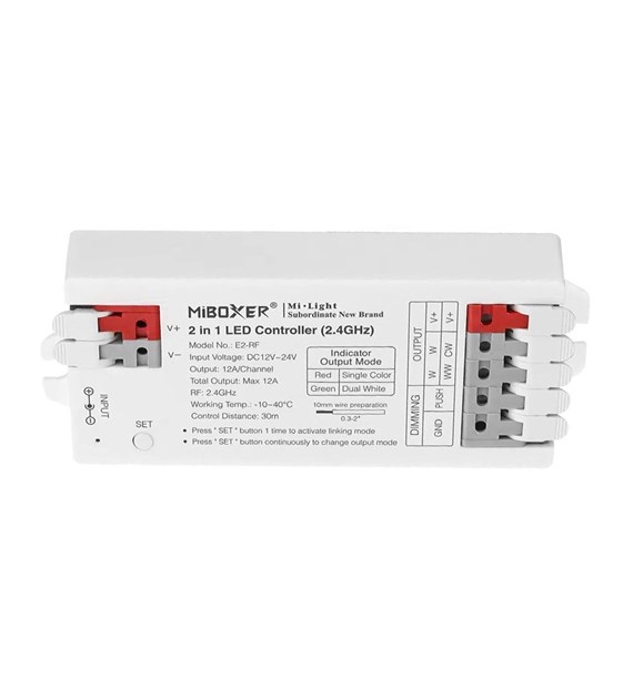 Mi-Light Sterownik E2-RF 2,4G 12A 2in1 MONO/CCT szybki montaż