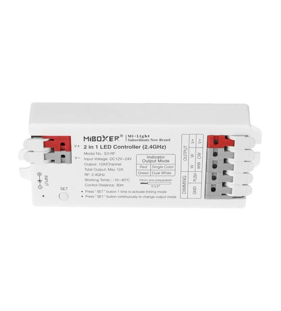 Controller E2-RF 2.4G 12A 2in1 MONO/CCT quick installation