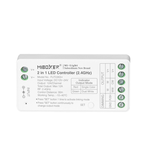 Receiver for LED strips MONO/CCT30m, power 12A