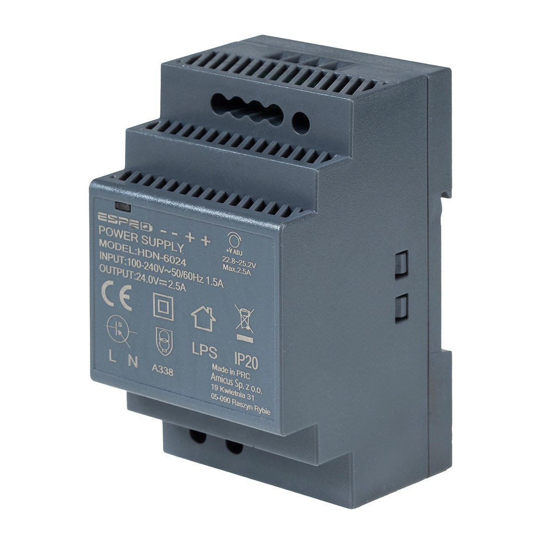 Zasilacz na szynę DIN 24V 2,5A 60W ESPE