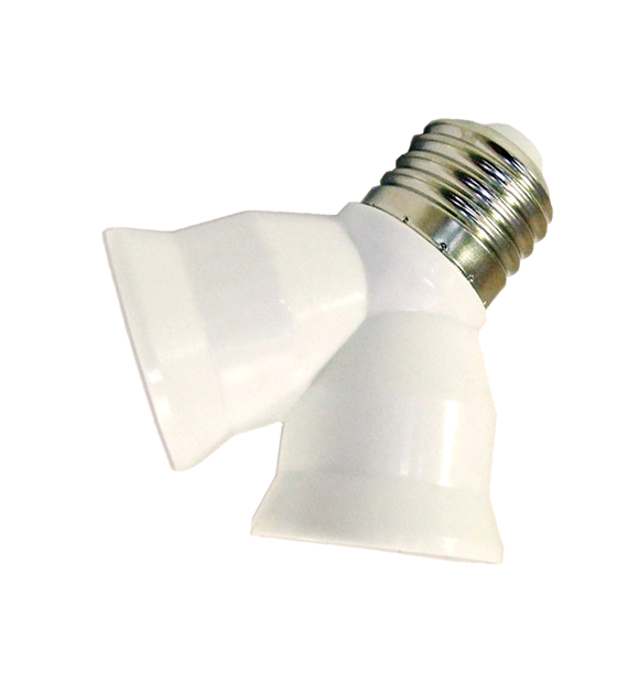 Adapter  z E27 na 2xE27