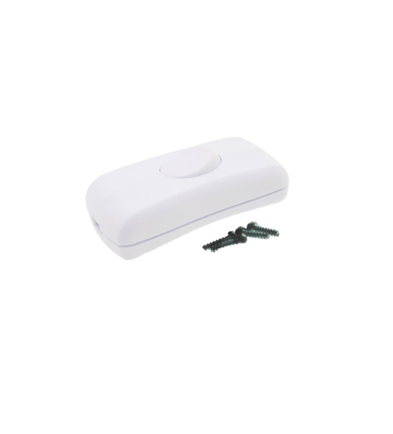 White screw rocker switch