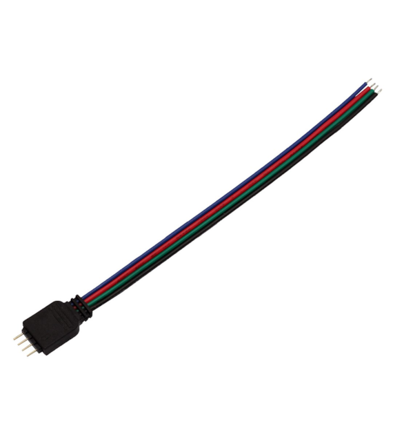 One-sided RGB connector with controller plug