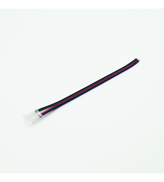 Single-sided 10 mm RGB COB CLICKz connector with cable