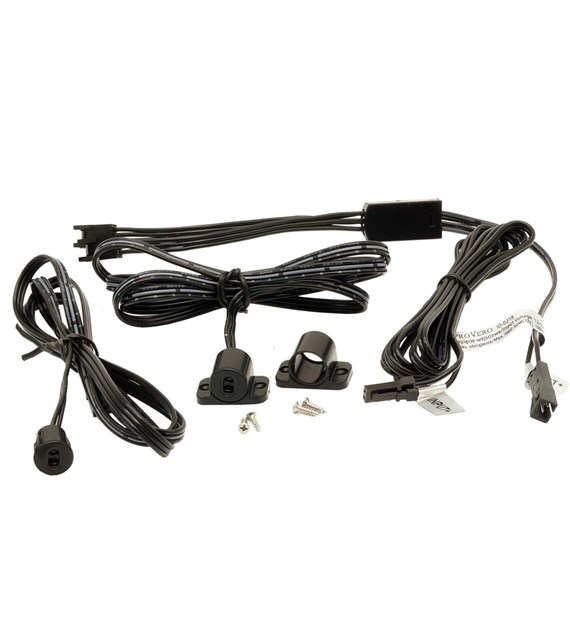 Włącznik sensor podwójny do szaf czarny60/100W 12-24V