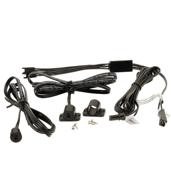 Double cabinet sensor switch black 60/100W 12-24V