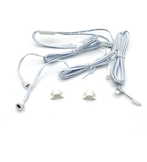 Włącznik sensor podwójny do szaf biały60/100W 12-24V