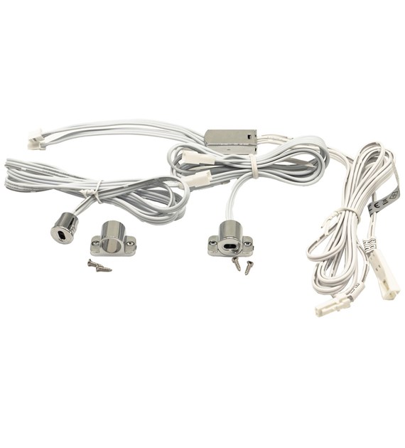 Włącznik sensor podwójny do szaf chrom 60/100W 12-24V