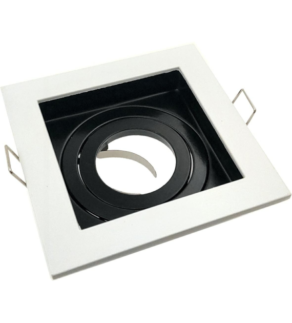 GEMINUS square adjustable fixture white-black