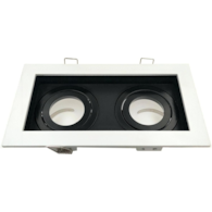 Oprawa GEMINUS kwadratowa ruchoma podw.biało-czarna