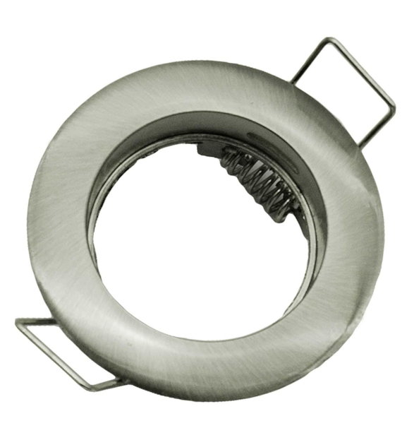 Fixed round socket 35 mm - cast satin