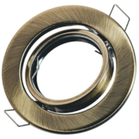 Adjustable round socket brass - sheet metal