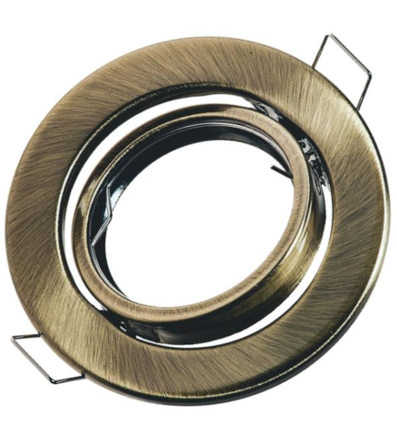 Adjustable round socket brass - sheet metal