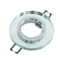 Glasfassung PROVERO rund weiß